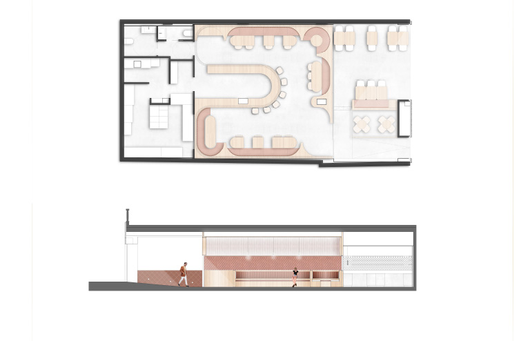 Restaurante El Camino – Interiorismo con tejas escamas