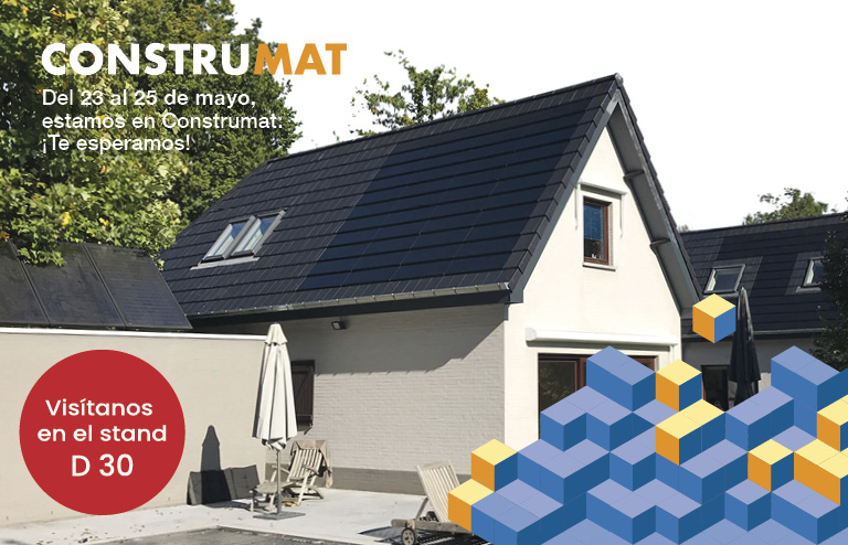 Sistemas de aislamiento y tejas solares integradas en Construmat 2023